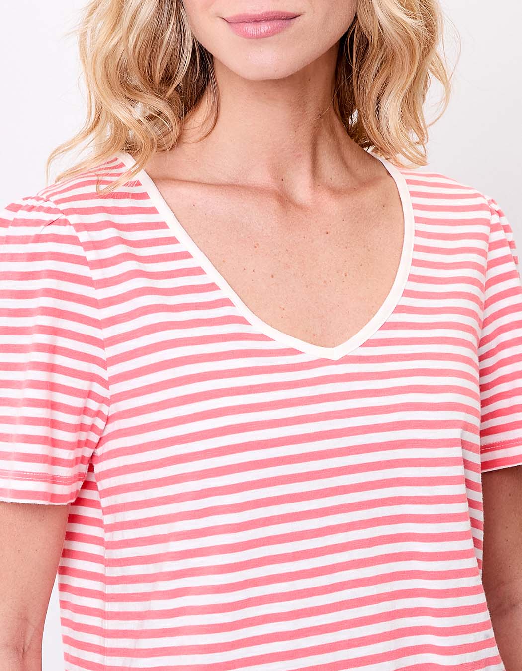 Organic cotton striped T-shirt femme Princesse Nomade