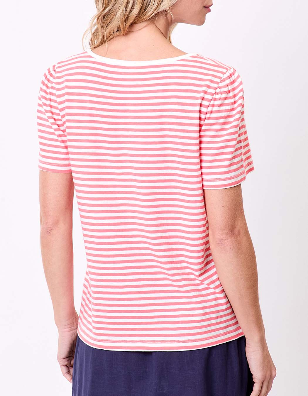 Organic cotton striped T-shirt femme Princesse Nomade