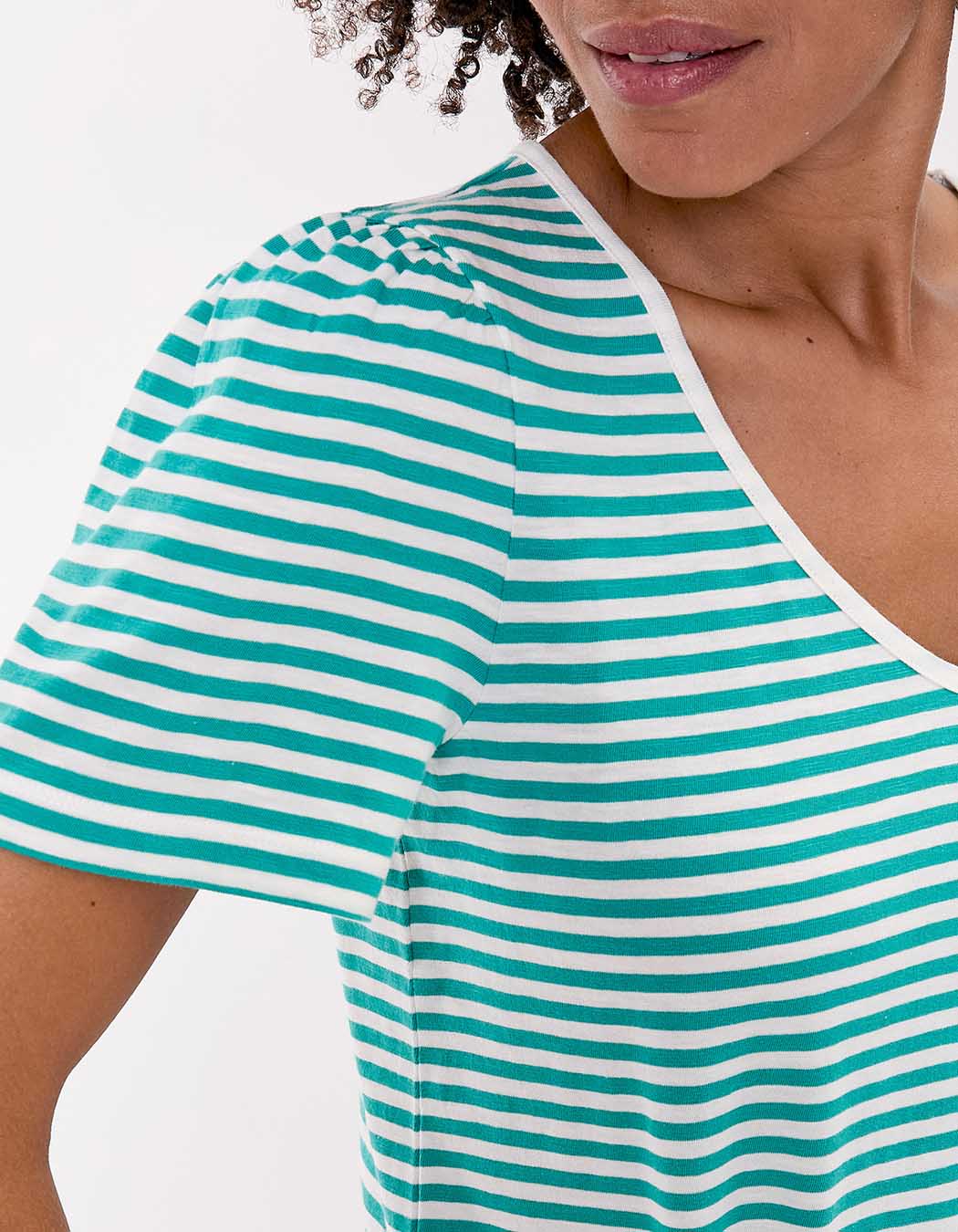 Organic cotton striped T-shirt femme Princesse Nomade