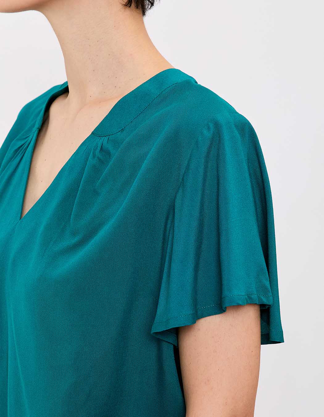 Loose flowy V-neck top femme Princesse Nomade