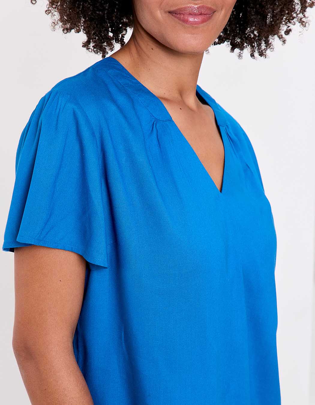Loose flowy V-neck top femme Princesse Nomade