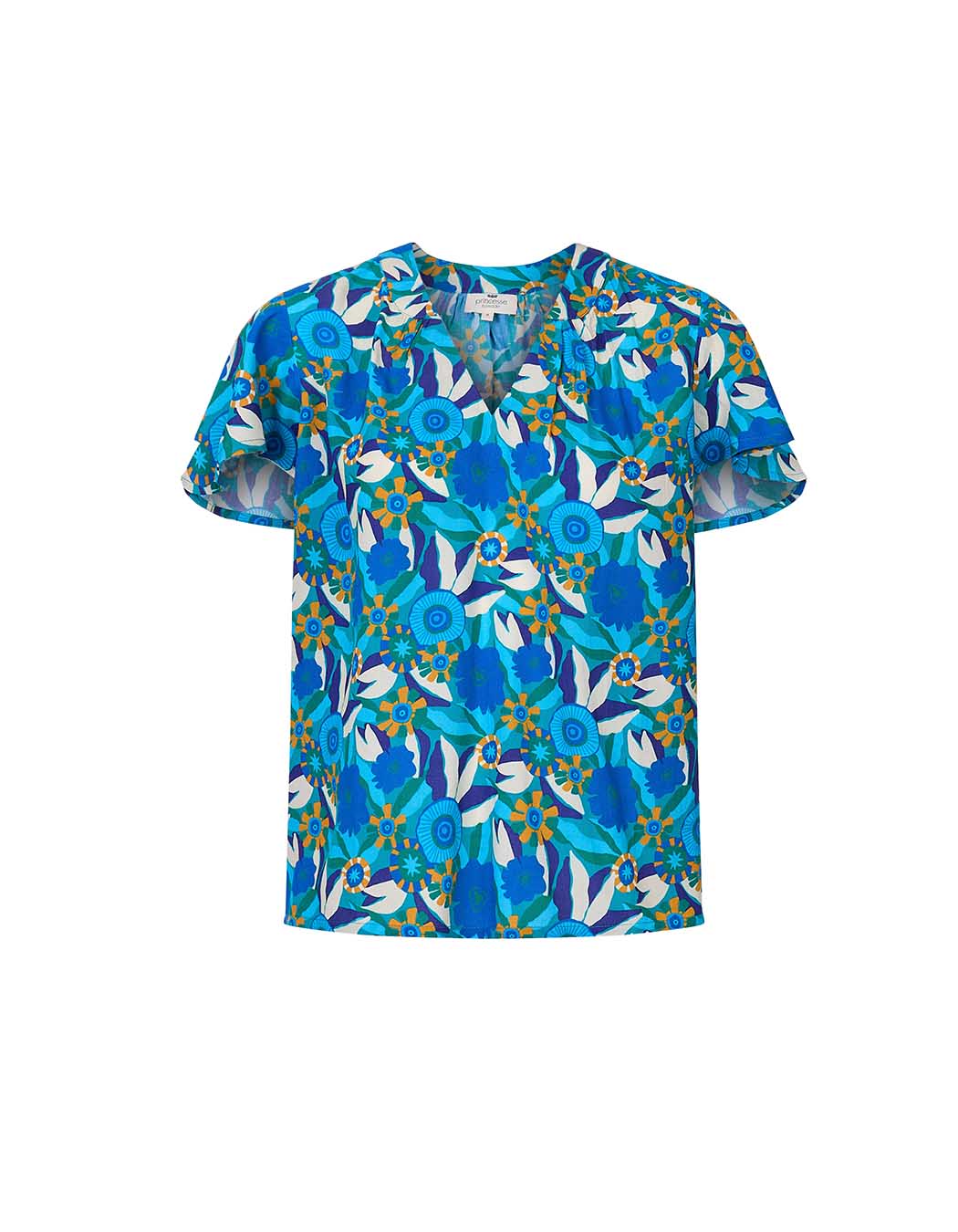 Loose flowy V-neck top femme Princesse Nomade