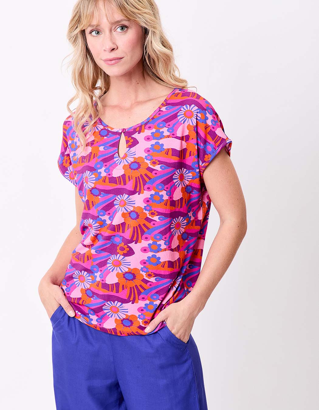 Loose flowy knit T-shirt femme Princesse Nomade