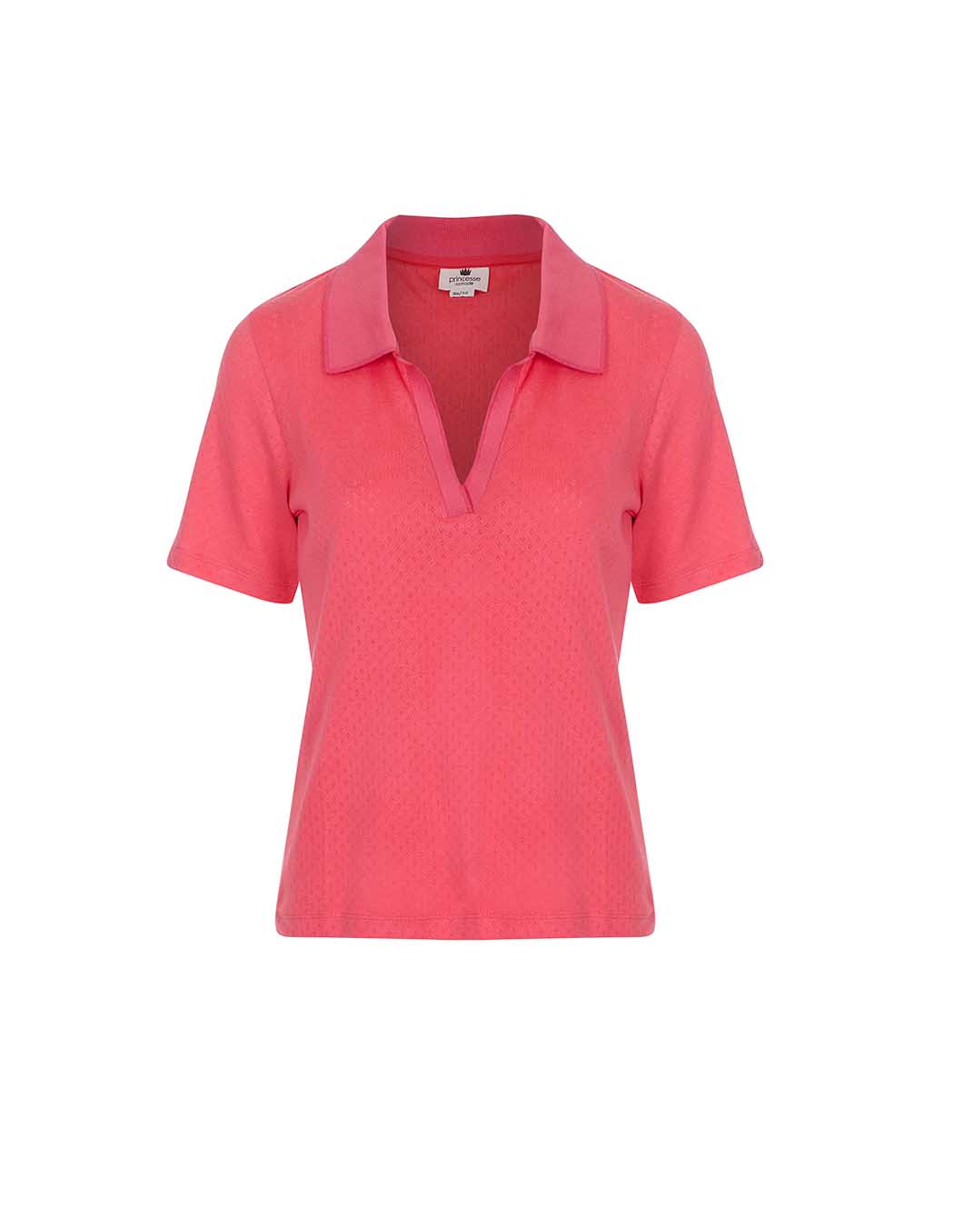 Organic cotton pointelle polo shirt femme Princesse Nomade