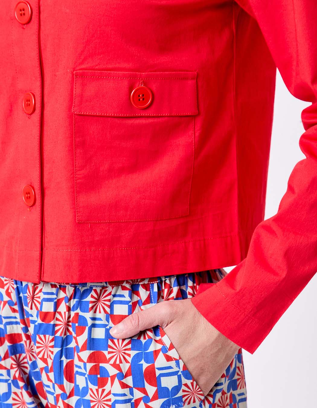 Short stretch cotton jacket femme Princesse Nomade