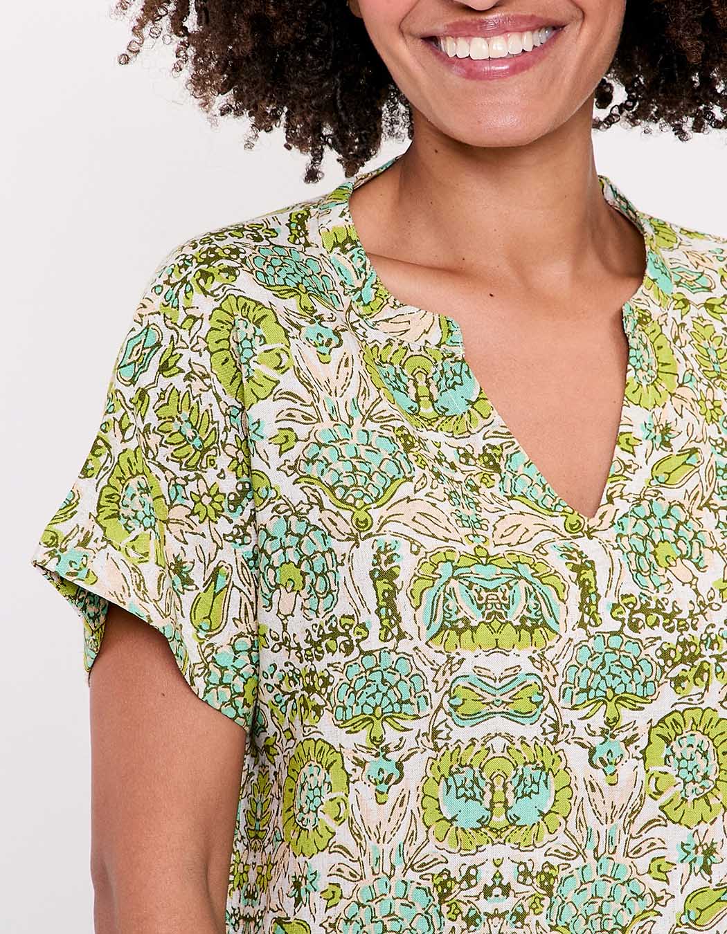 Fluid linen T-shirt femme La Fianc&eacute;e