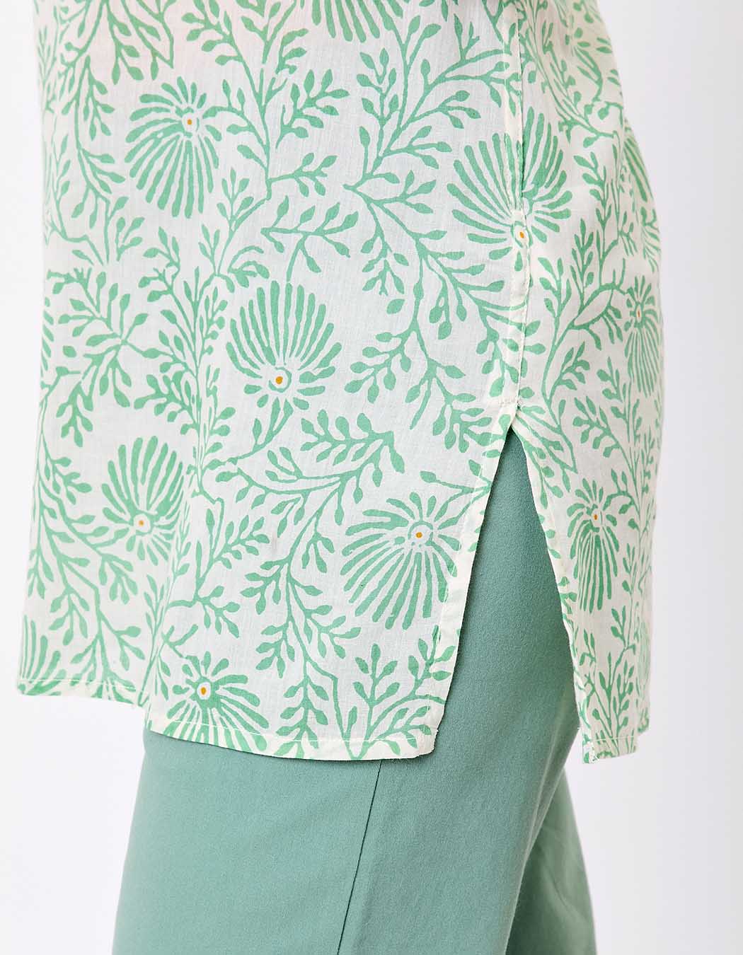 Printed organic cotton tunic femme La Fianc&eacute;e