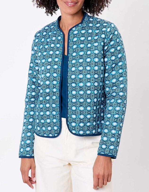 Reversible organic cotton quilted jacket femme La Fianc&eacute;e