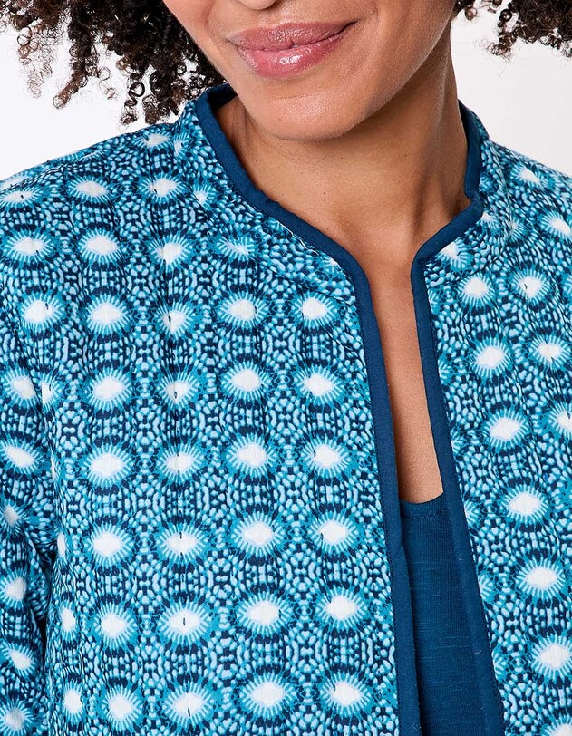 Reversible organic cotton quilted jacket femme La Fianc&eacute;e