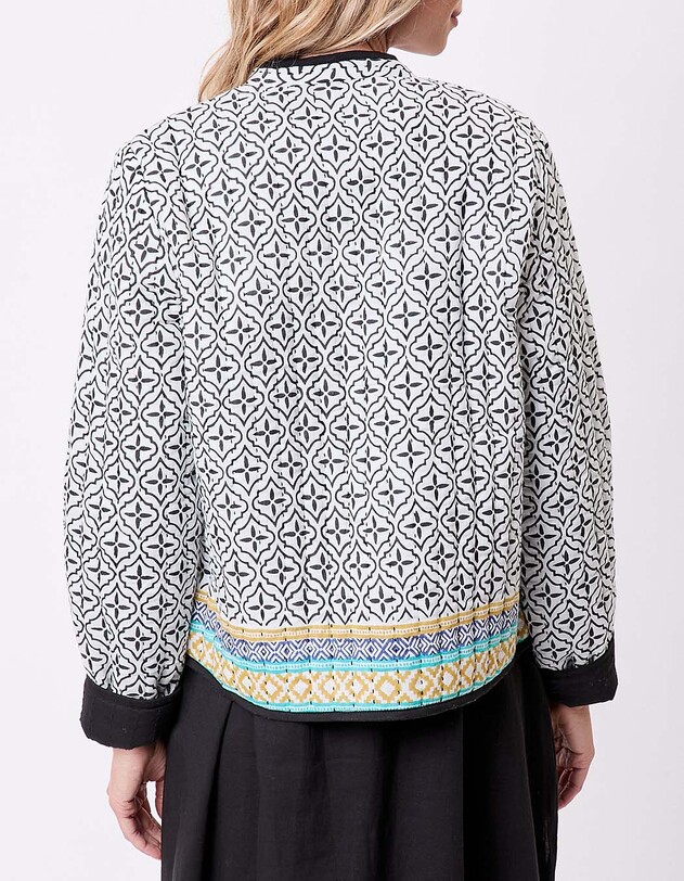 Reversible organic cotton quilted jacket femme La Fianc&eacute;e
