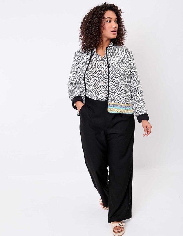 Reversible organic cotton quilted jacket femme La Fianc&eacute;e