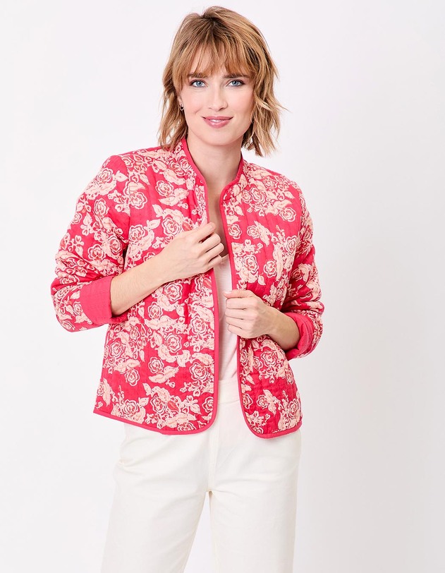 Reversible organic cotton quilted jacket femme La Fianc&eacute;e
