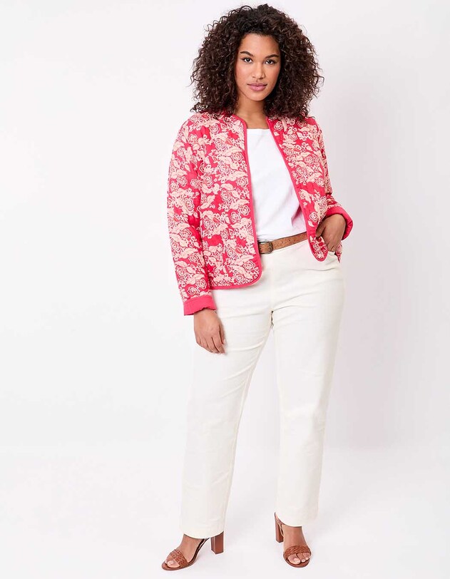 Reversible organic cotton quilted jacket femme La Fianc&eacute;e