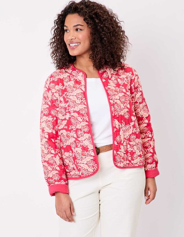 Reversible organic cotton quilted jacket femme La Fianc&eacute;e