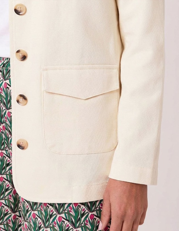 Organic cotton safari jacket femme La Fianc&eacute;e
