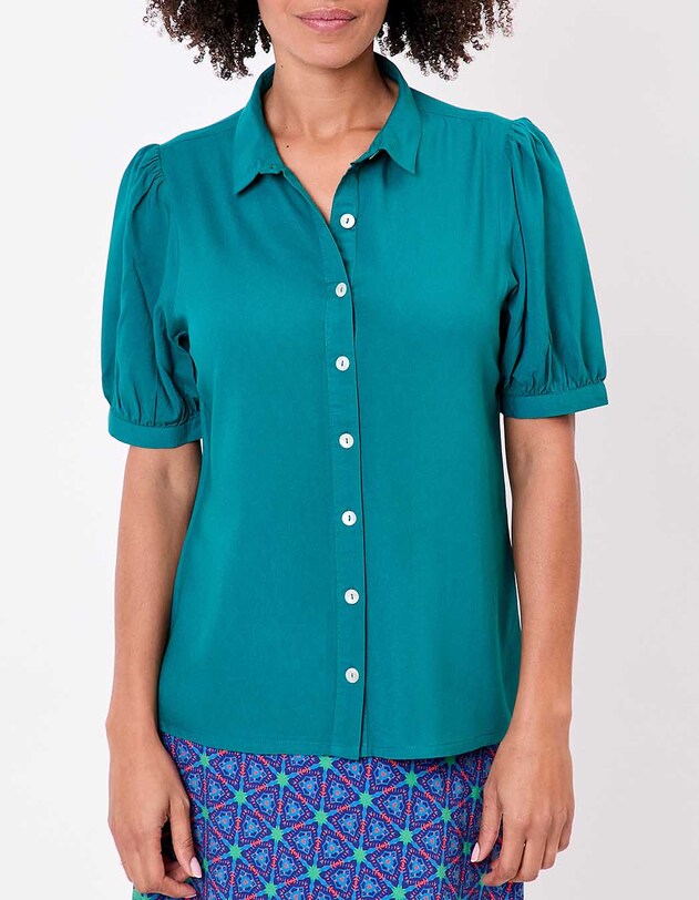 Fluid short-sleeve blouse femme Princesse Nomade