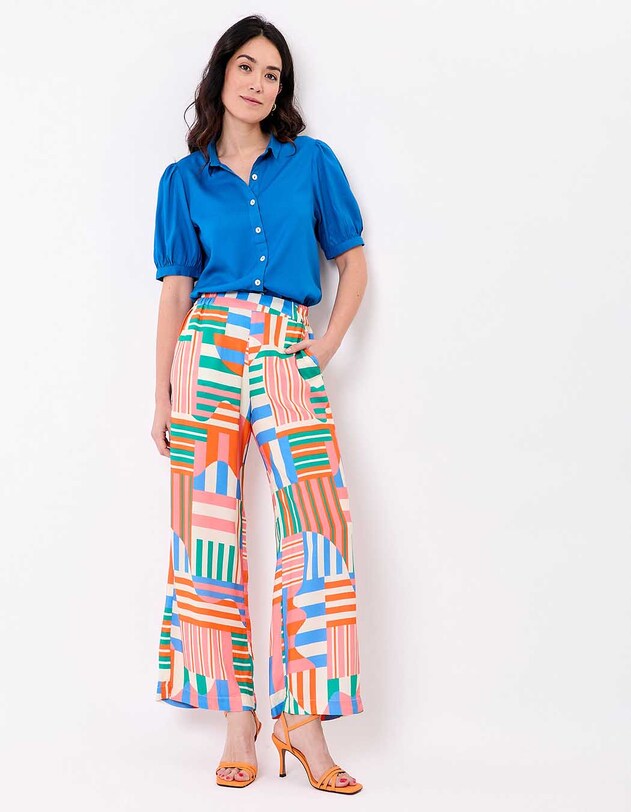 Fluid short-sleeve blouse femme Princesse Nomade