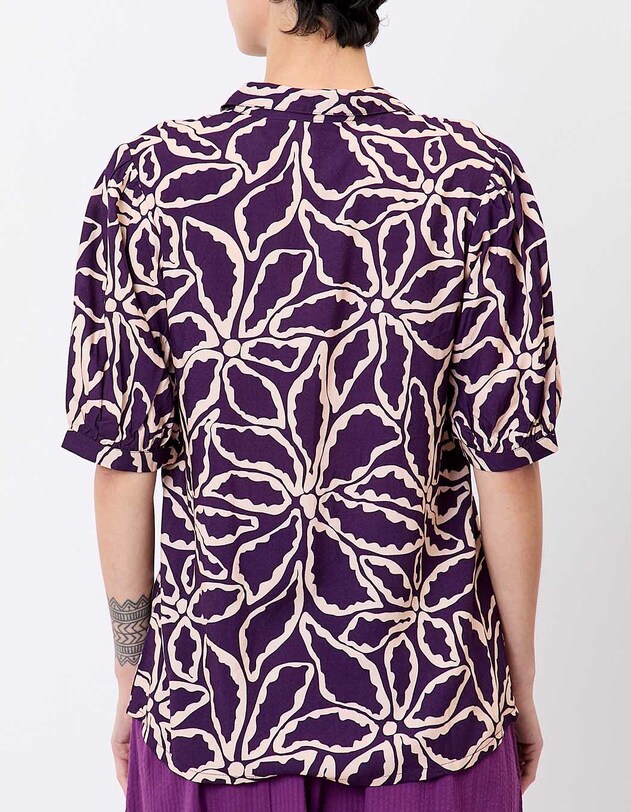 Fluid short-sleeve blouse femme Princesse Nomade