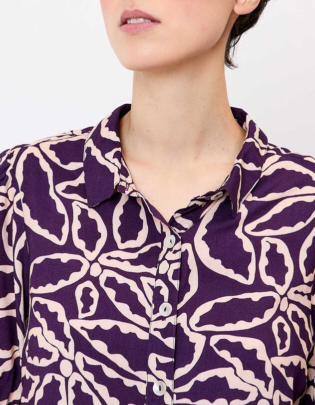 Fluid short-sleeve blouse femme Princesse Nomade