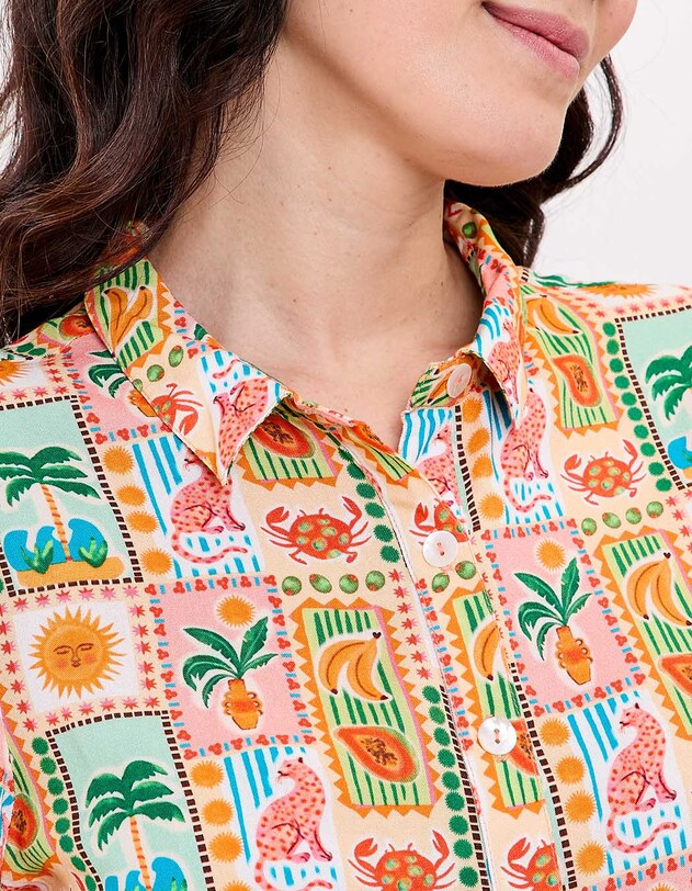 Fluid short-sleeve blouse femme Princesse Nomade