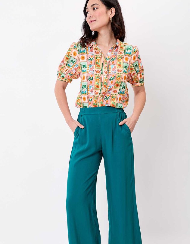 Fluid short-sleeve blouse femme Princesse Nomade