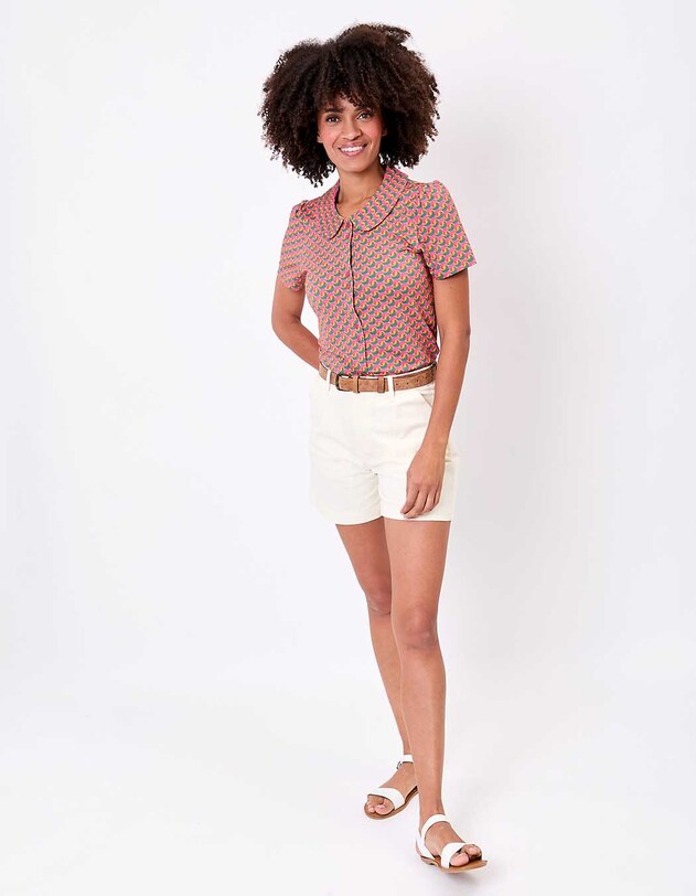 Short-sleeve knit blouse femme Princesse Nomade