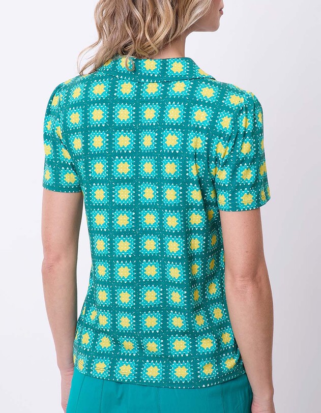 Short-sleeve knit blouse femme Princesse Nomade