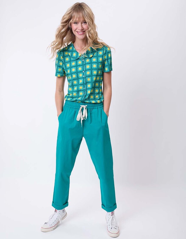 Short-sleeve knit blouse femme Princesse Nomade