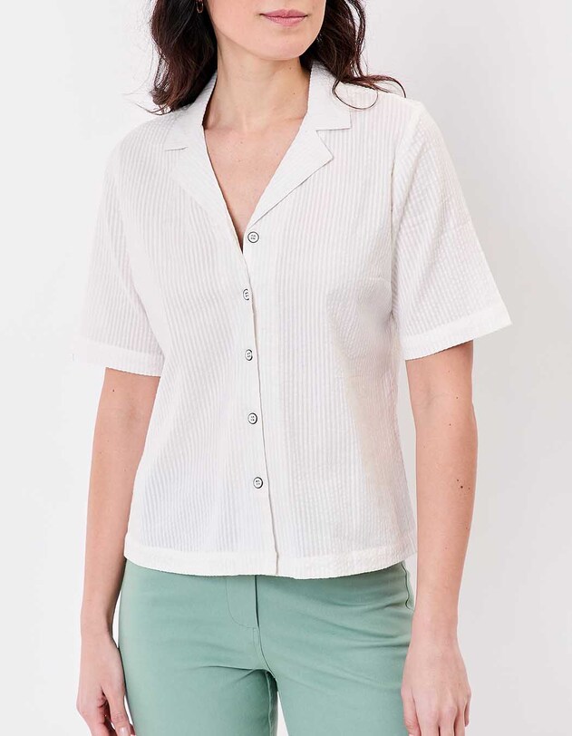 Crinkled cotton shirt femme Princesse Nomade