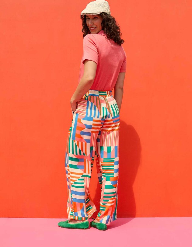 Flowy elasticated wide-leg trousers femme Princesse Nomade