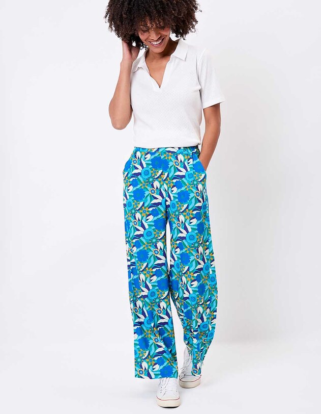 Flowy elasticated wide-leg trousers femme Princesse Nomade
