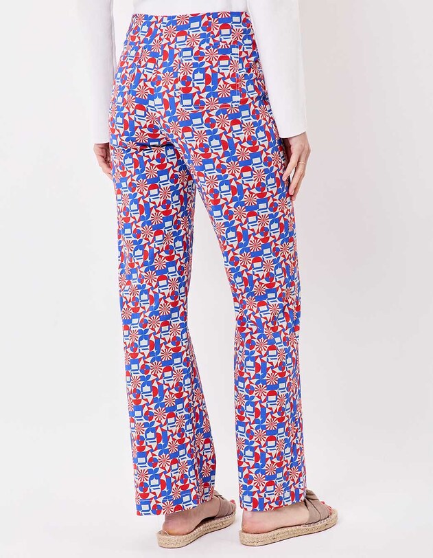 Wide sailor-style stretch cotton trousers femme Princesse Nomade