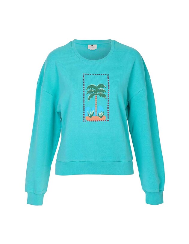 Organic cotton crew neck sweatshirt femme Princesse Nomade