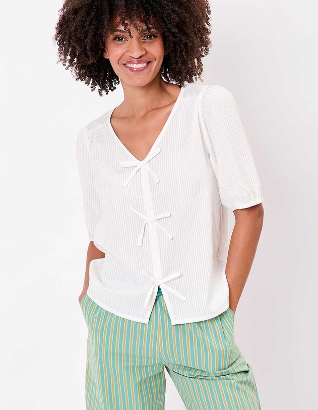 Balloon sleeve gauze cotton blouse femme Princesse Nomade