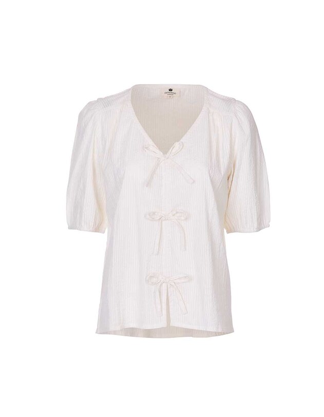 Balloon sleeve gauze cotton blouse femme Princesse Nomade
