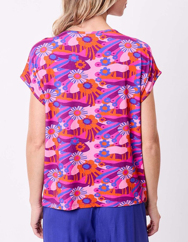 Loose flowy knit T-shirt femme Princesse Nomade