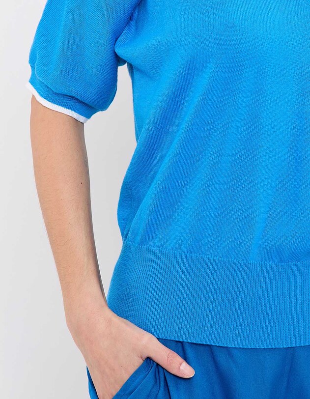 Lightweight plain cotton sweater femme Princesse Nomade