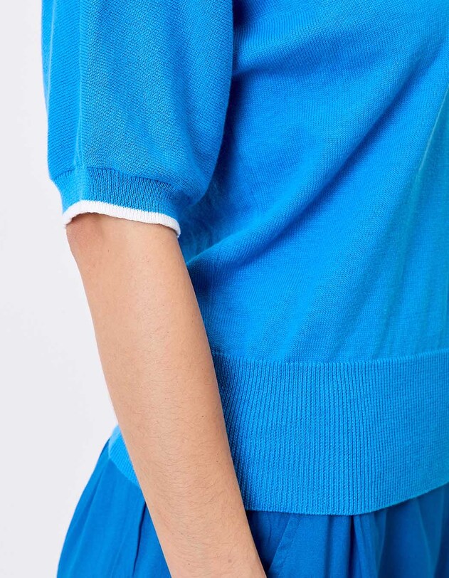 Lightweight plain cotton sweater femme Princesse Nomade