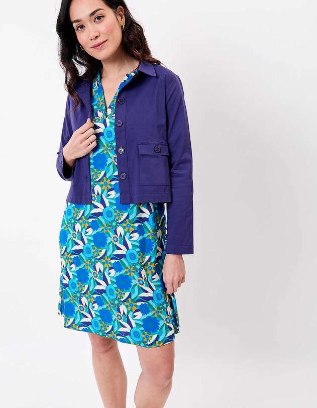 Short stretch cotton jacket femme Princesse Nomade