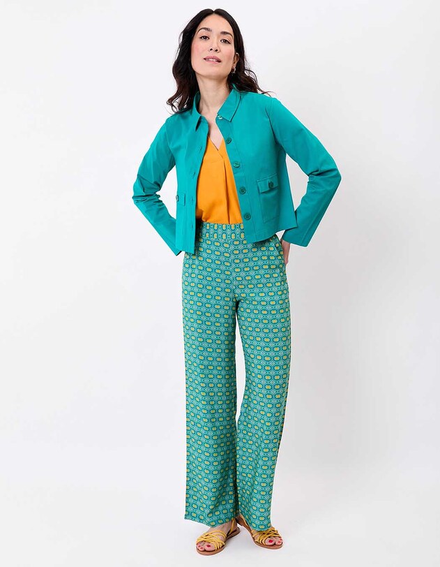 Short stretch cotton jacket femme Princesse Nomade