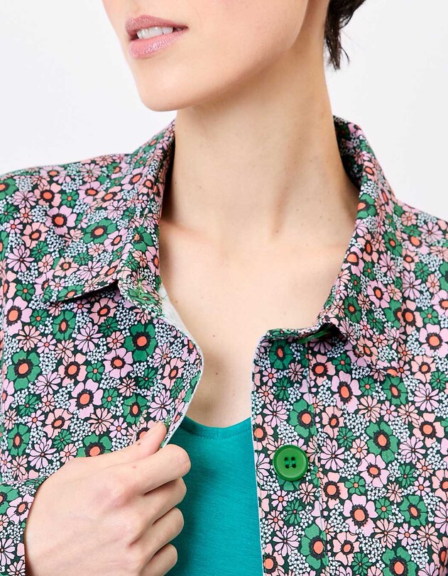 Short stretch cotton jacket femme Princesse Nomade