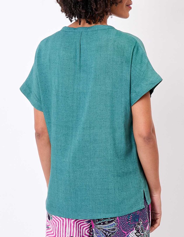 Fluid linen T-shirt femme La Fianc&eacute;e