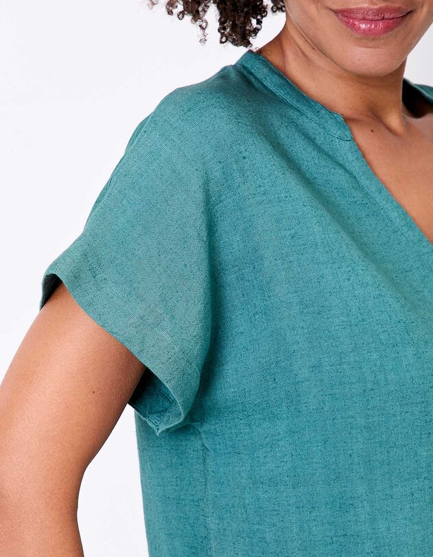 Fluid linen T-shirt femme La Fianc&eacute;e