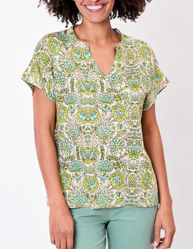 Fluid linen T-shirt femme La Fianc&eacute;e