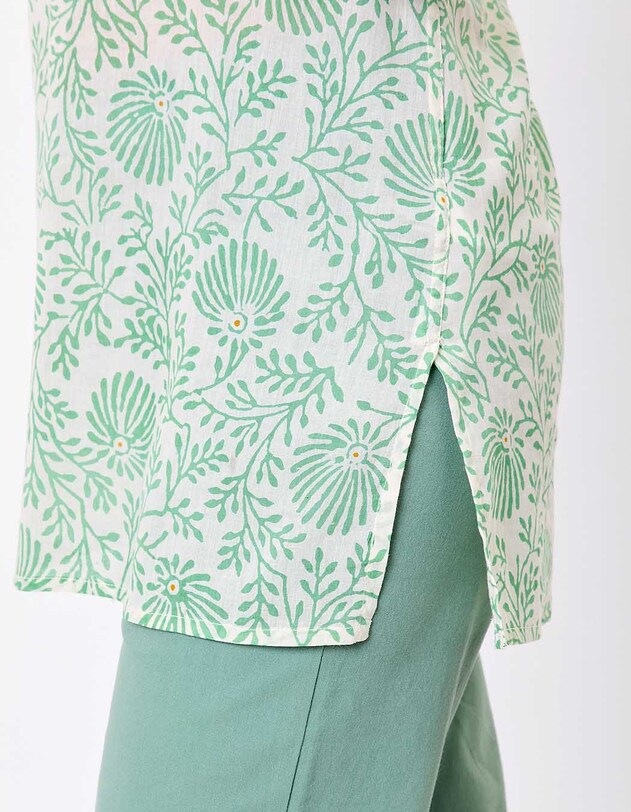 Printed organic cotton tunic femme La Fianc&eacute;e