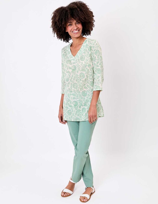 Printed organic cotton tunic femme La Fianc&eacute;e