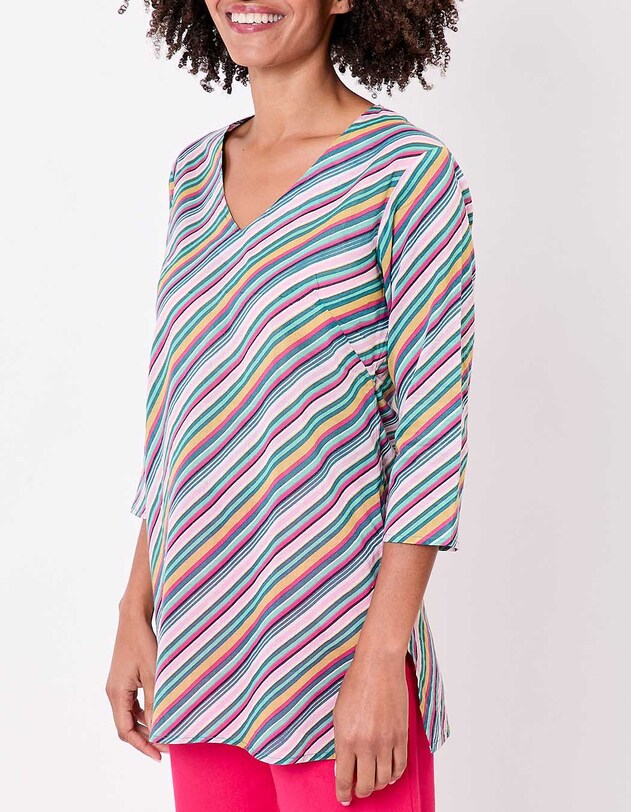 Printed organic cotton tunic femme La Fianc&eacute;e
