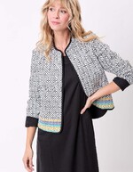 Reversible organic cotton quilted jacket femme La Fiancée