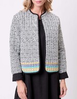 Reversible organic cotton quilted jacket femme La Fiancée