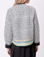 Reversible organic cotton quilted jacket femme La Fiancée